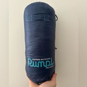Navy Puffer Outdoor Blanket